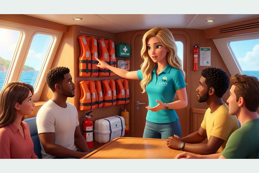 02 Charter Segeln Safety Briefing — Safety-Motiv „02 Charter Segeln Safety Briefing“.