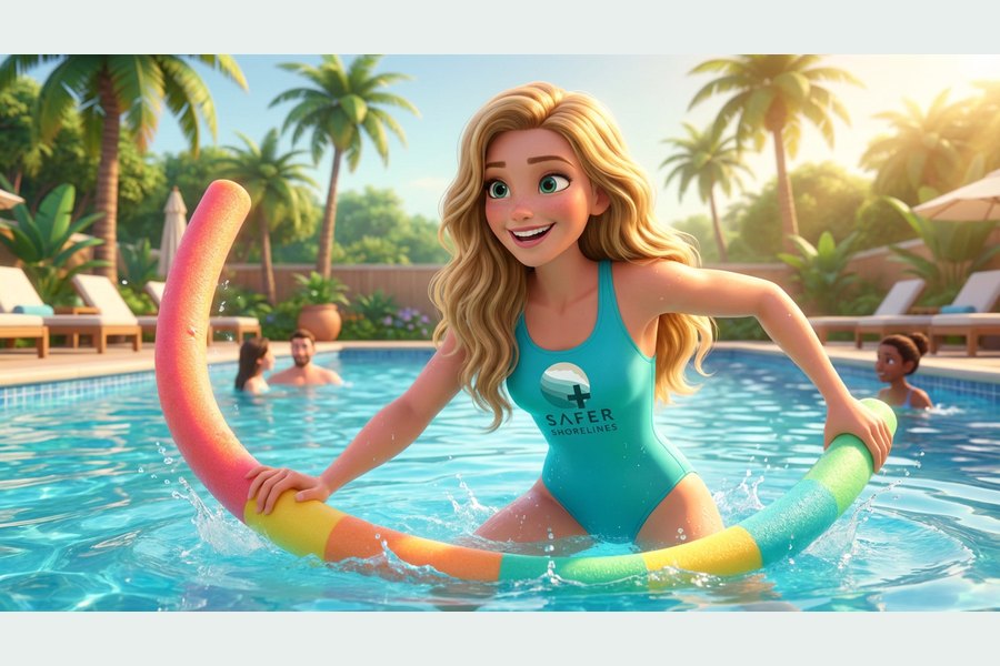 04 Aquafitness Poolnudel — Safety-Motiv „04 Aquafitness Poolnudel“.